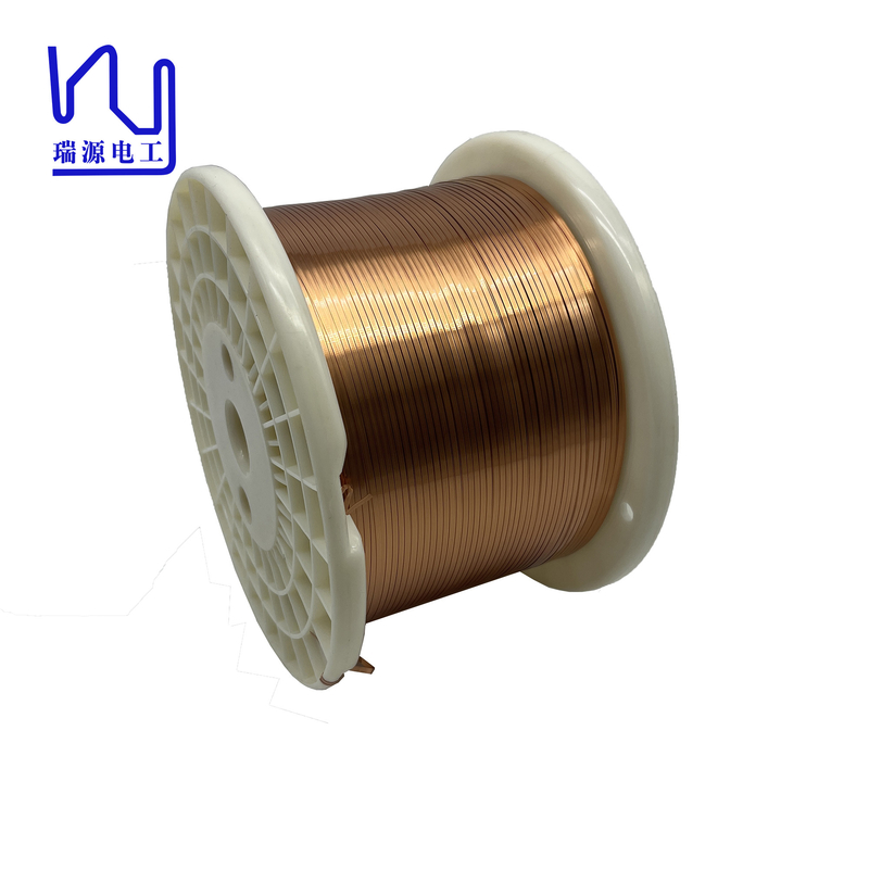 180-220 Degree Flat Enameled Copper Wire For Power Transformers