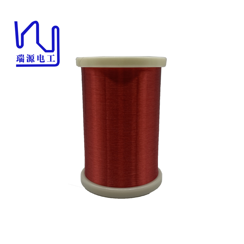 Custom 0.08mm Self Bonding Wire 2uew155 Red Color Hot Air Copper Enamel