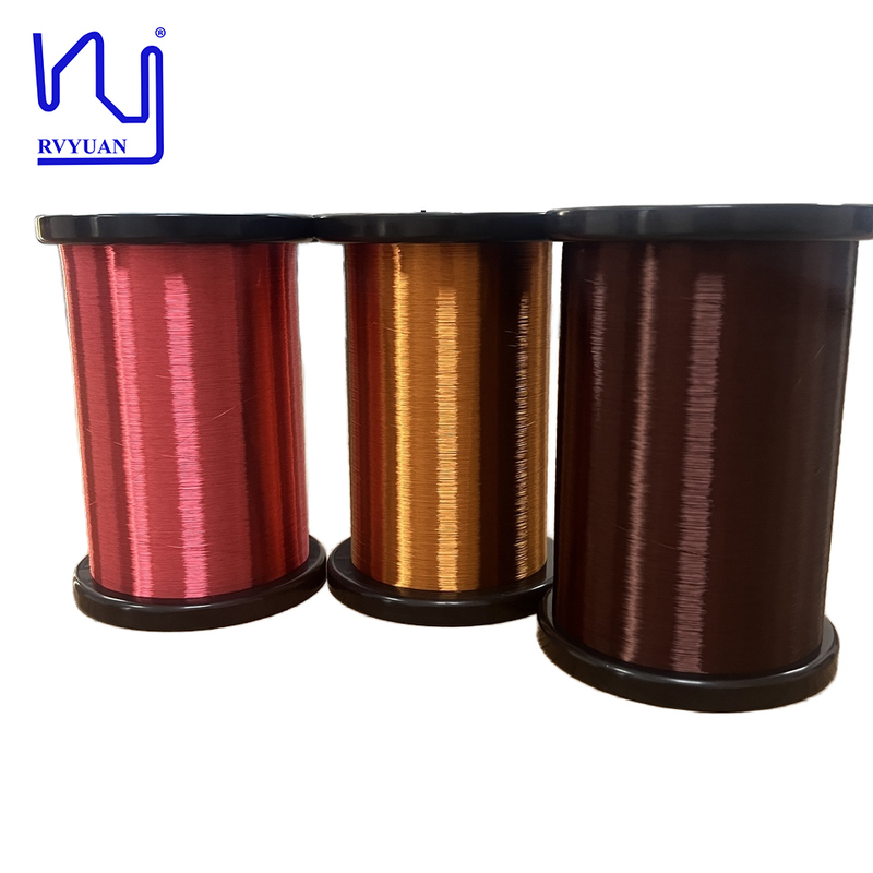 42AWG Red Color Poly-Coated/ Plain/ Heavy Formvar Enameled Copper Wire For Guitar