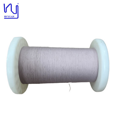 Fio coberto de seda de 2USTC-F 0.025mmx7 Litz para sensores médicos de precisão
