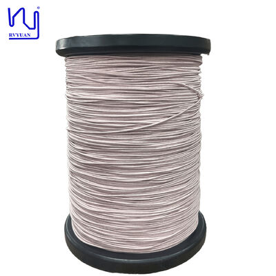 Ustc uew 0.10mm fio litz coberto de seda trançado fio magnético de alta frequência para bobinas de carregamento sem fio automotivas