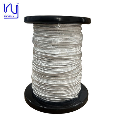 fio de Litz coberto de seda natural de 2USTC 0.03X4000 único ou fio servido dobro de Litz