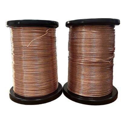 Classe redonda 130C Copper Mylar PET Film Enamelado Litz Wire 0.10mm*127 Filamentos