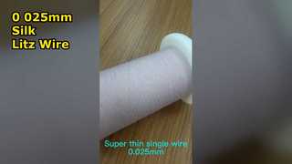 Fio litz de nylon servindo fio litz coberto de seda 0,025 mm x 10